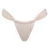 Adjustable tie side bikini bottom – Riviera off-white, on invisible mannequin
